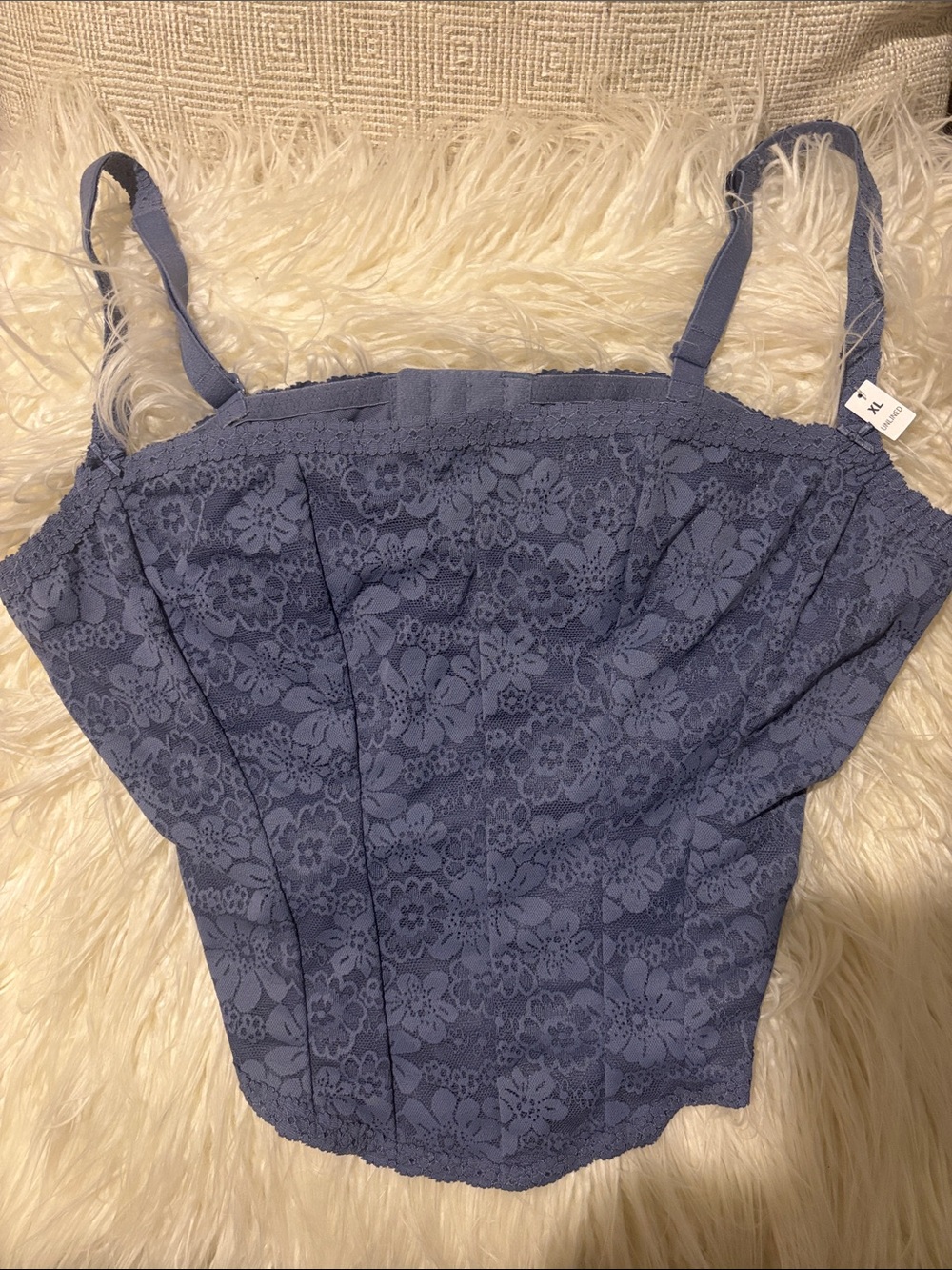 PINK Victoria's Secret Lavender Lace Tank Top
